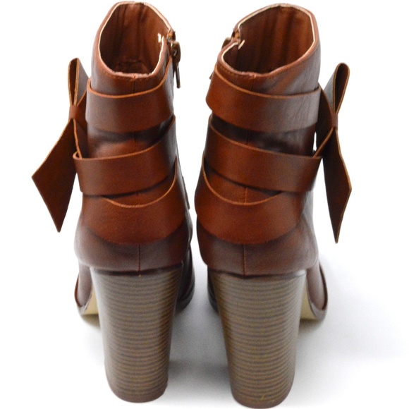 Daritza Brown High Heel Booties - Picture 3 of 5